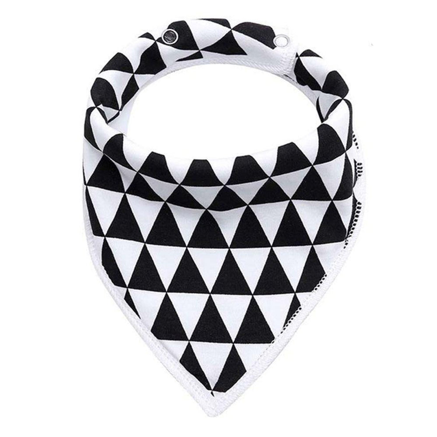 EAZY KIDS Bandana Bibs Set of 4 - Organic Cotton - Triangle Dots