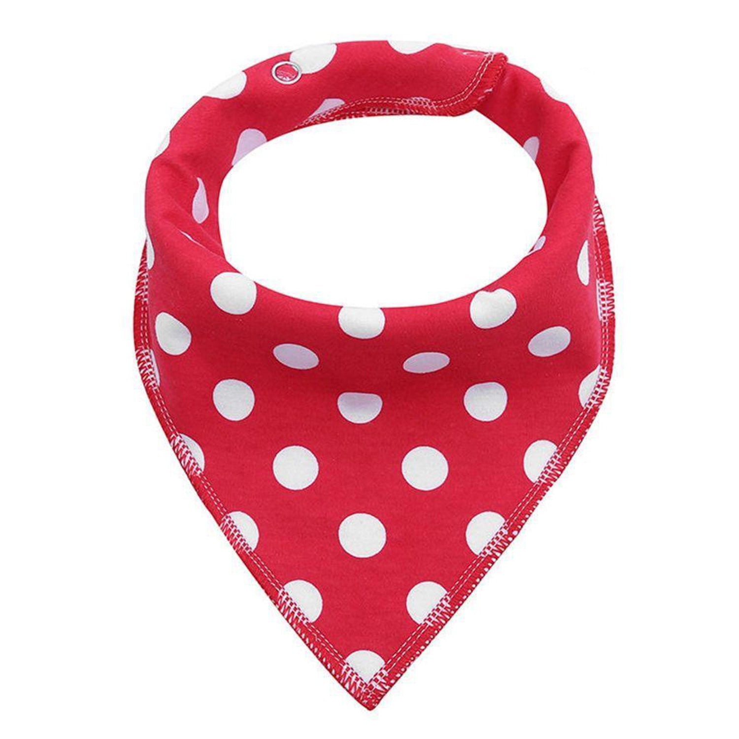 EAZY KIDS Bandana Bibs Set of 4 - Organic Cotton - Triangle Dots