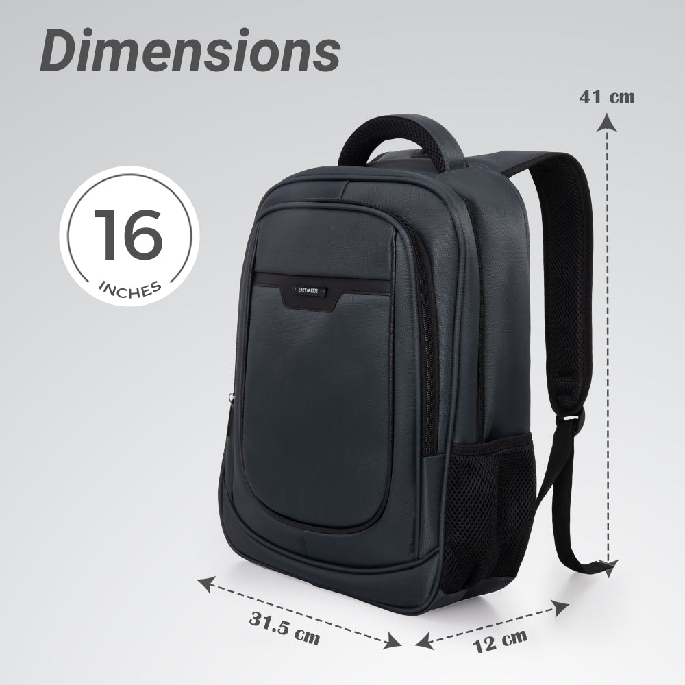 Eazy Kids 16” Backpack with Laptop Sleeve | Lightweight School & College Bag – Grey