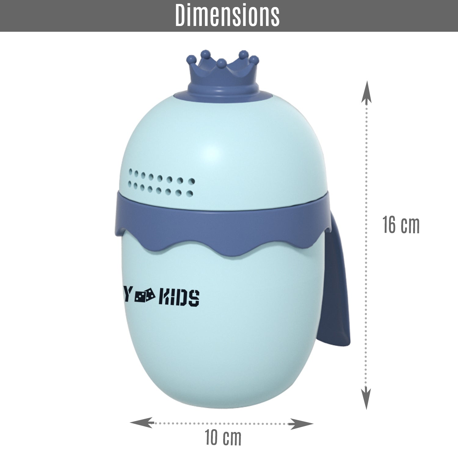 كوب استحمام رويال بيبي هيد شامبو وغسول وشطف - أزرق، 500 مل