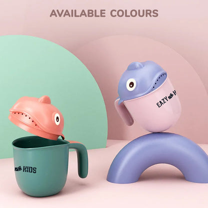 EAZY KIDS Baby Head Shampoo Wash Rinse Shower Mug - Pink, 500ml