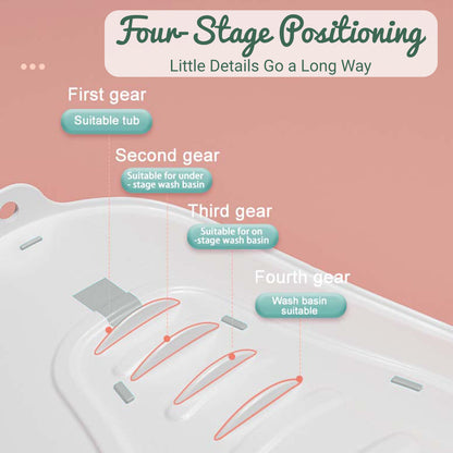 إيزي كيدز 2 في 1، حوض استحمام، حوض استحمام، ووحدة تنظيف للأرداف - رمادي