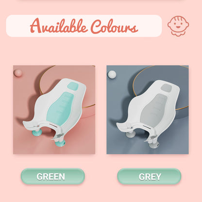 إيزي كيدز 2 في 1، حوض استحمام، حوض استحمام، ووحدة تنظيف للأرداف - رمادي