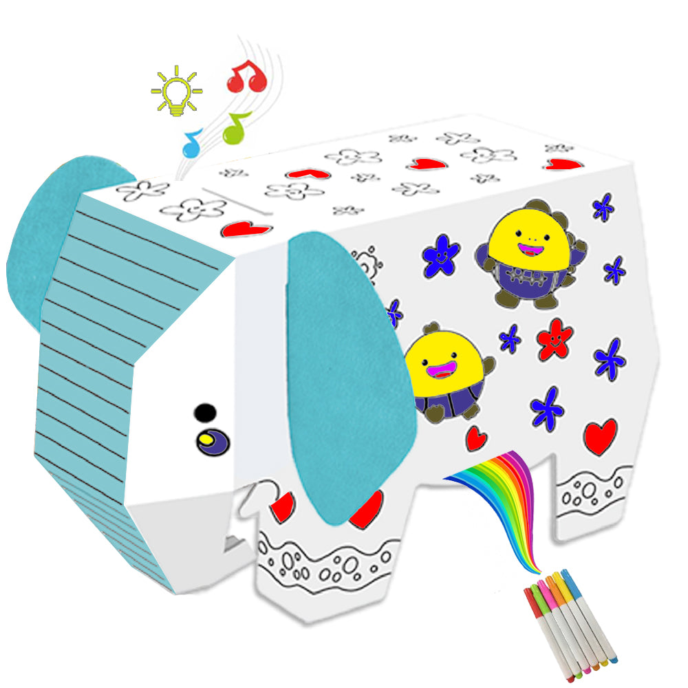 EAZY KIDS DIY Doodle Coloring Elephant