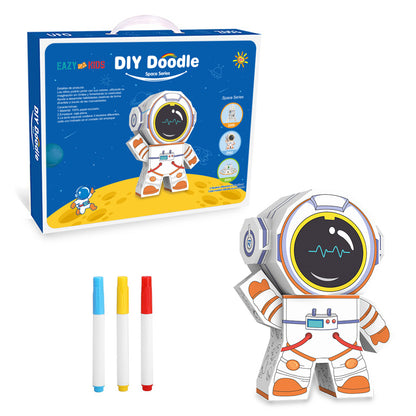 Eazy Kids DIY Creative Spaceman – Includes 3 Color Pens | For Ages 3+