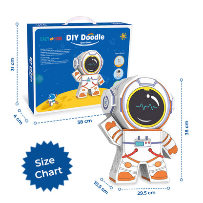 Eazy Kids DIY Creative Spaceman – Includes 3 Color Pens | For Ages 3+