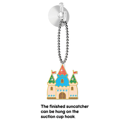 EAZY KIDS DIY Kids Art & Craft Crystal Pendant Making & Coloring Set XL - Princess