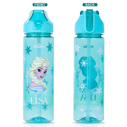 Disney Frozen Princess Elsa 2 - In - 1 Tritan Water Bottle - Baby Green (650ml)