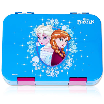 Disney Frozen Elsa Anna 6/4 Compartment Convertible Bento Tritan Lunch Box - Blue