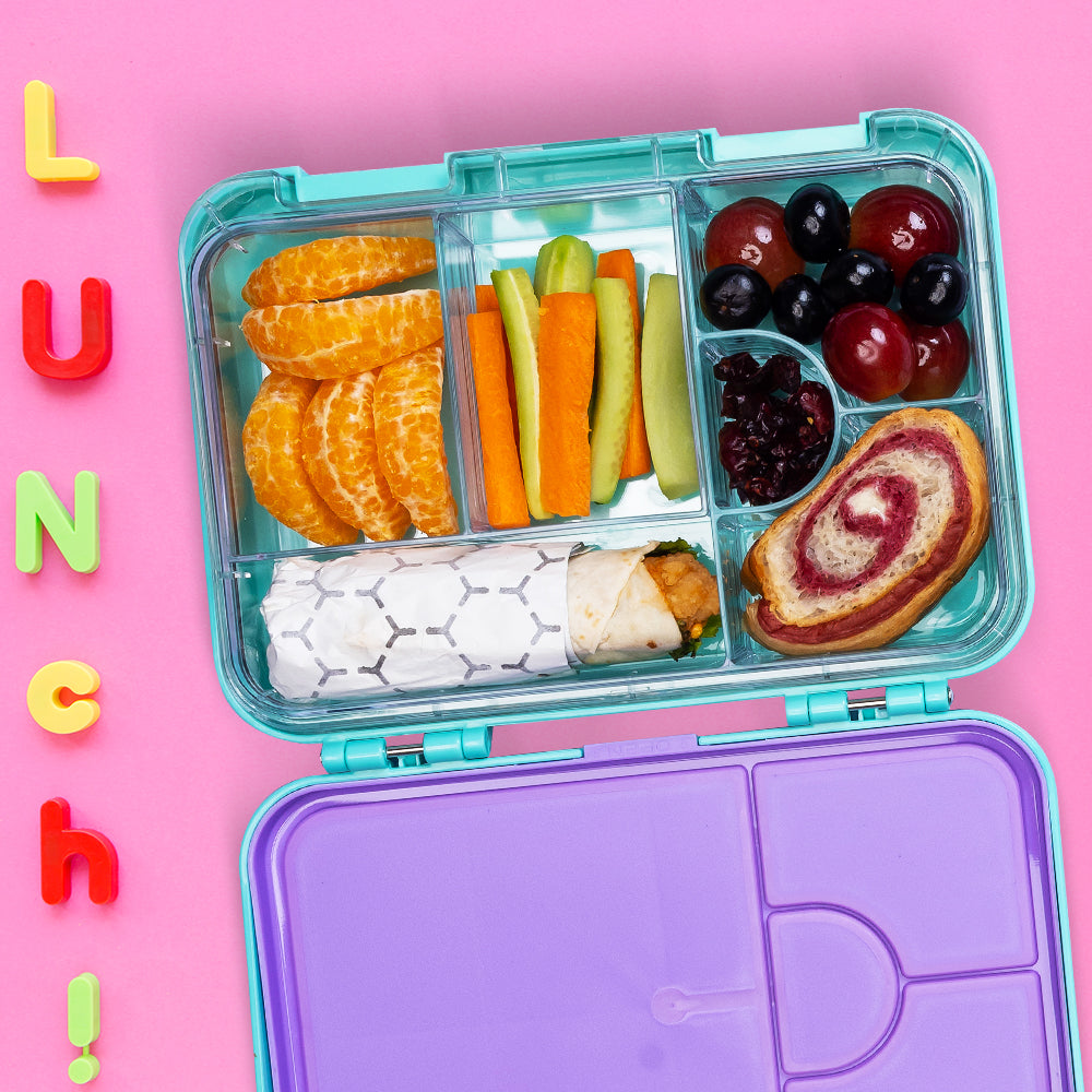 Disney Frozen Princess Elsa 6/4 Compartment Convertible Bento Tritan Lunch Box - Blue