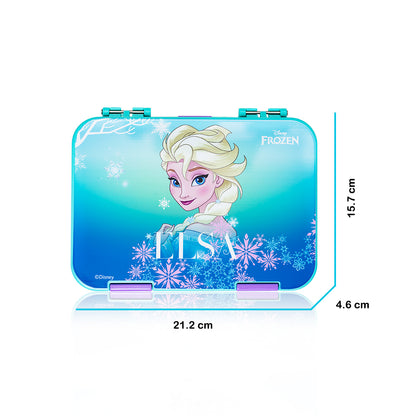 Disney Frozen Princess Elsa 6/4 Compartment Convertible Bento Tritan Lunch Box - Blue
