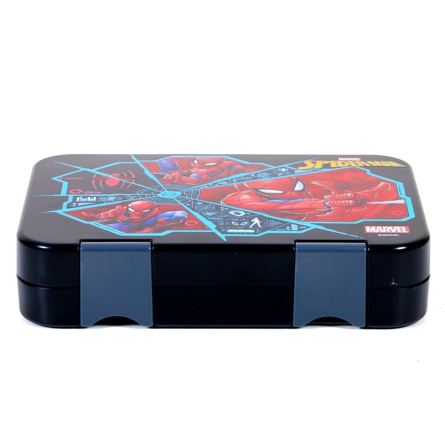 Marvel Spider - Man 6/4 Compartment Convertible Bento Tritan Lunch Box - Black