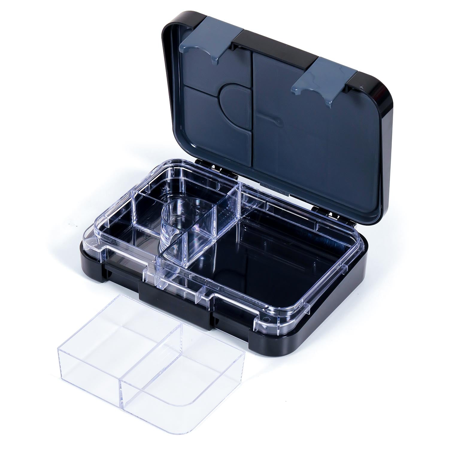 Marvel Spider - Man 6/4 Compartment Convertible Bento Tritan Lunch Box - Black