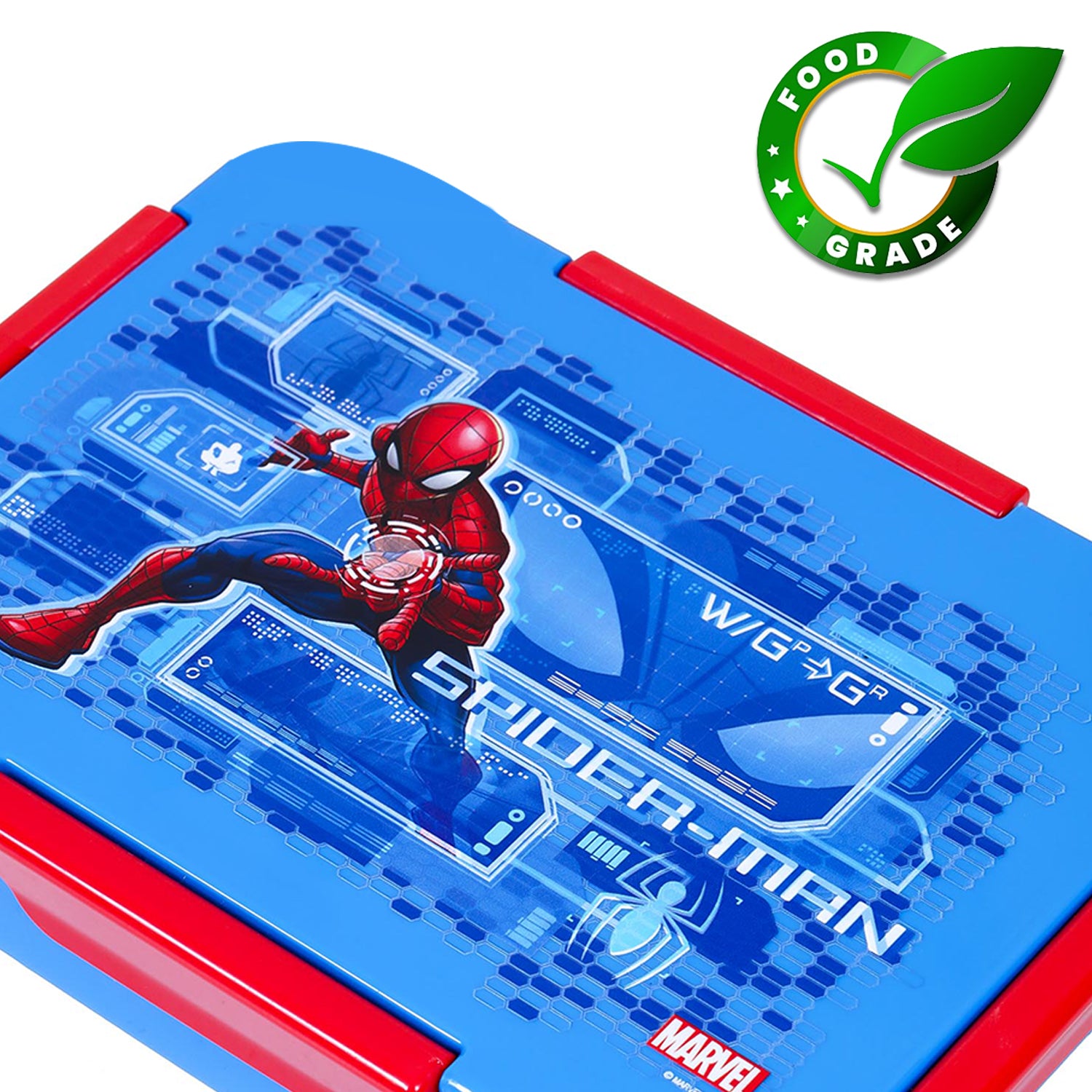Marvel Spider - Man 1/2/3/4 Compartment Convertible Bento Lunch Box - Blue