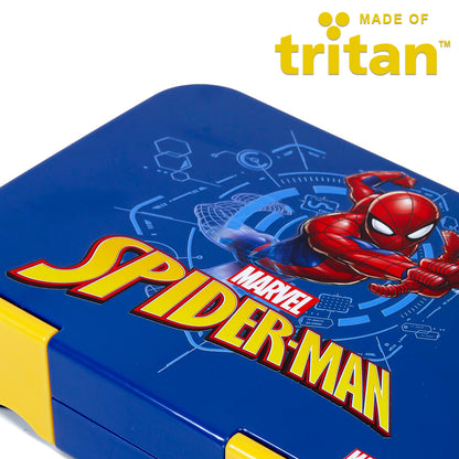 Marvel Spider - Man 6/4 Compartment Convertible Bento Tritan Lunch Box - Blue