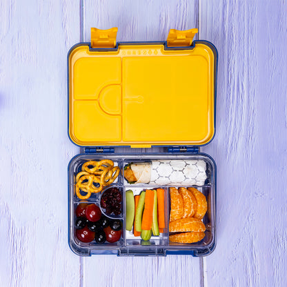 Marvel Spider - Man 6/4 Compartment Convertible Bento Tritan Lunch Box - Blue