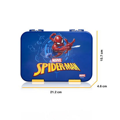 Marvel Spider - Man 6/4 Compartment Convertible Bento Tritan Lunch Box - Blue