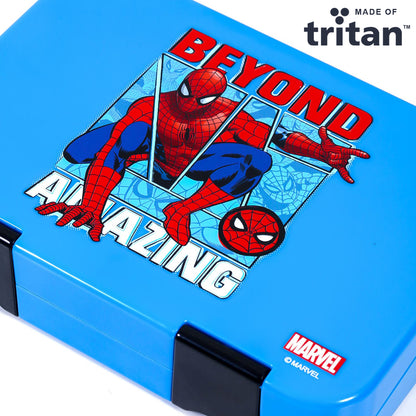 Marvel Beyond Amazing Spider Man 6/4 Compartment Convertible Bento Tritan Lunch Box - Blue