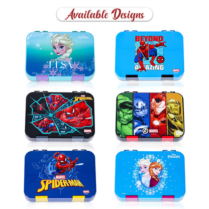 Marvel Beyond Amazing Spider Man 6/4 Compartment Convertible Bento Tritan Lunch Box - Blue