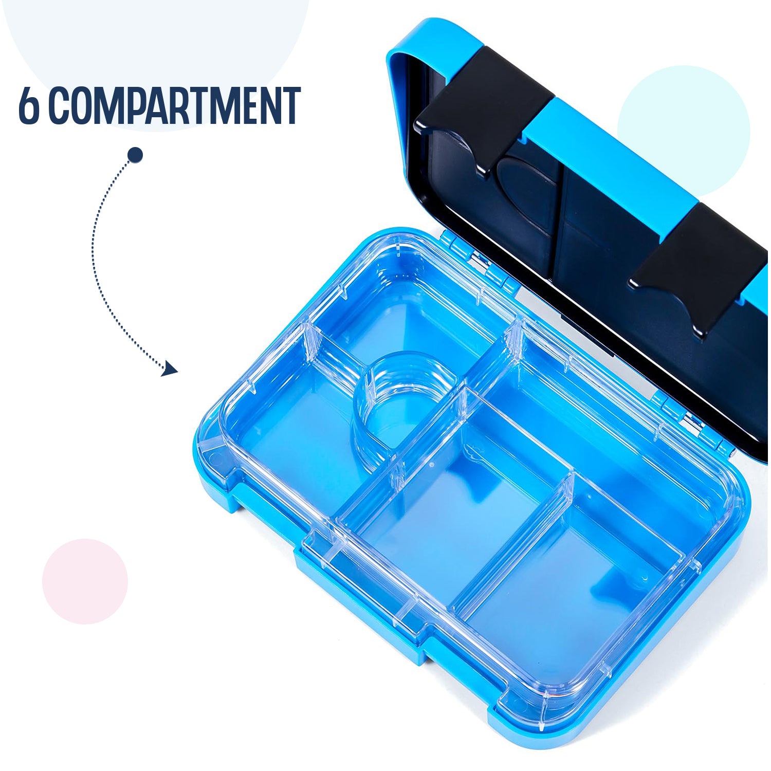 Marvel Beyond Amazing Spider Man 6/4 Compartment Convertible Bento Tritan Lunch Box - Blue