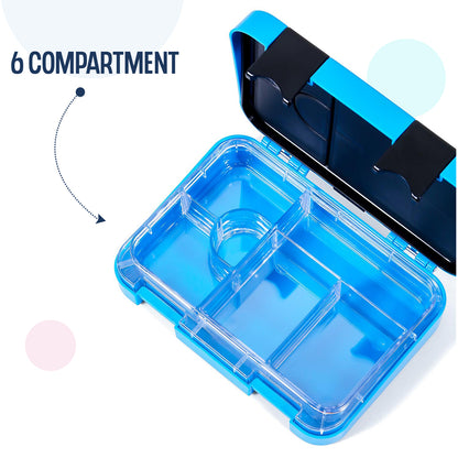 Marvel Beyond Amazing Spider Man 6/4 Compartment Convertible Bento Tritan Lunch Box - Blue