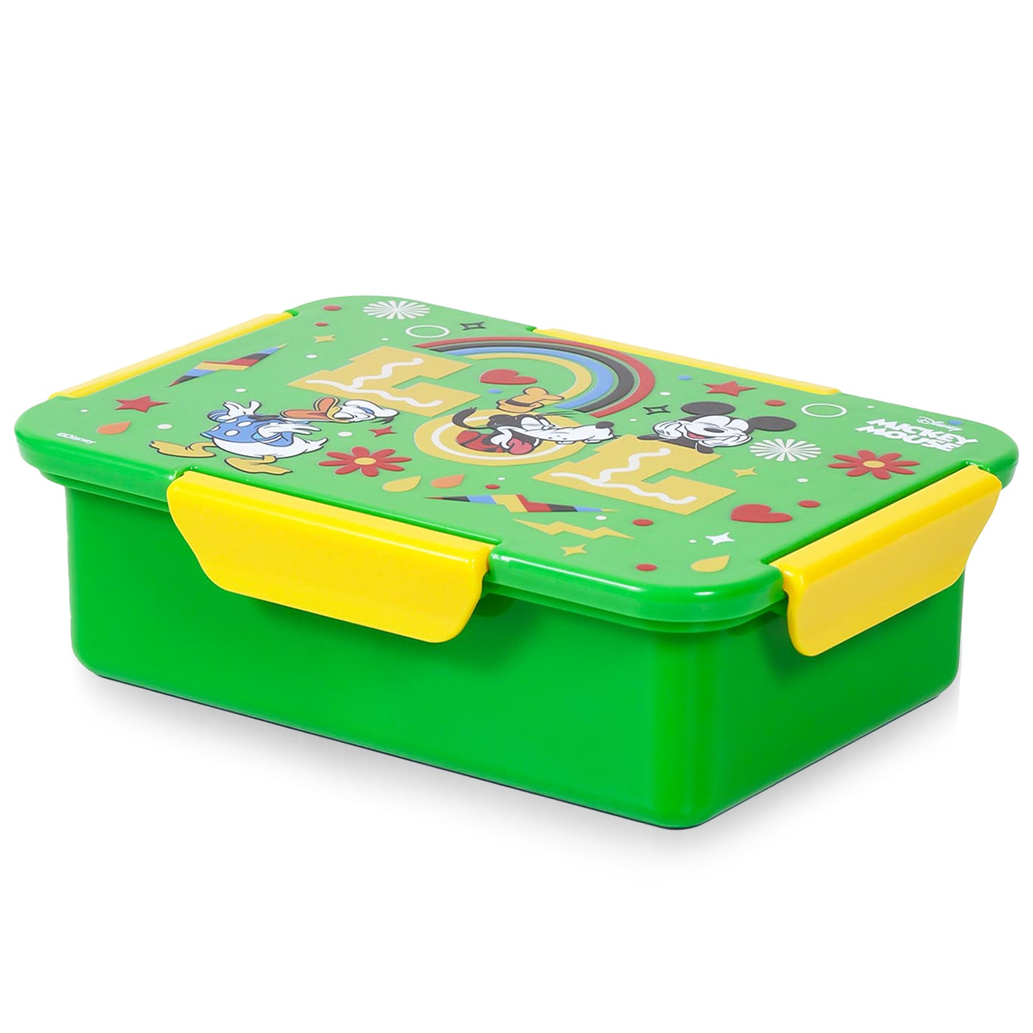 Disney LOL Mickey Mouse 1/2/3/4 Compartment Convertible Bento Lunch Box - Green