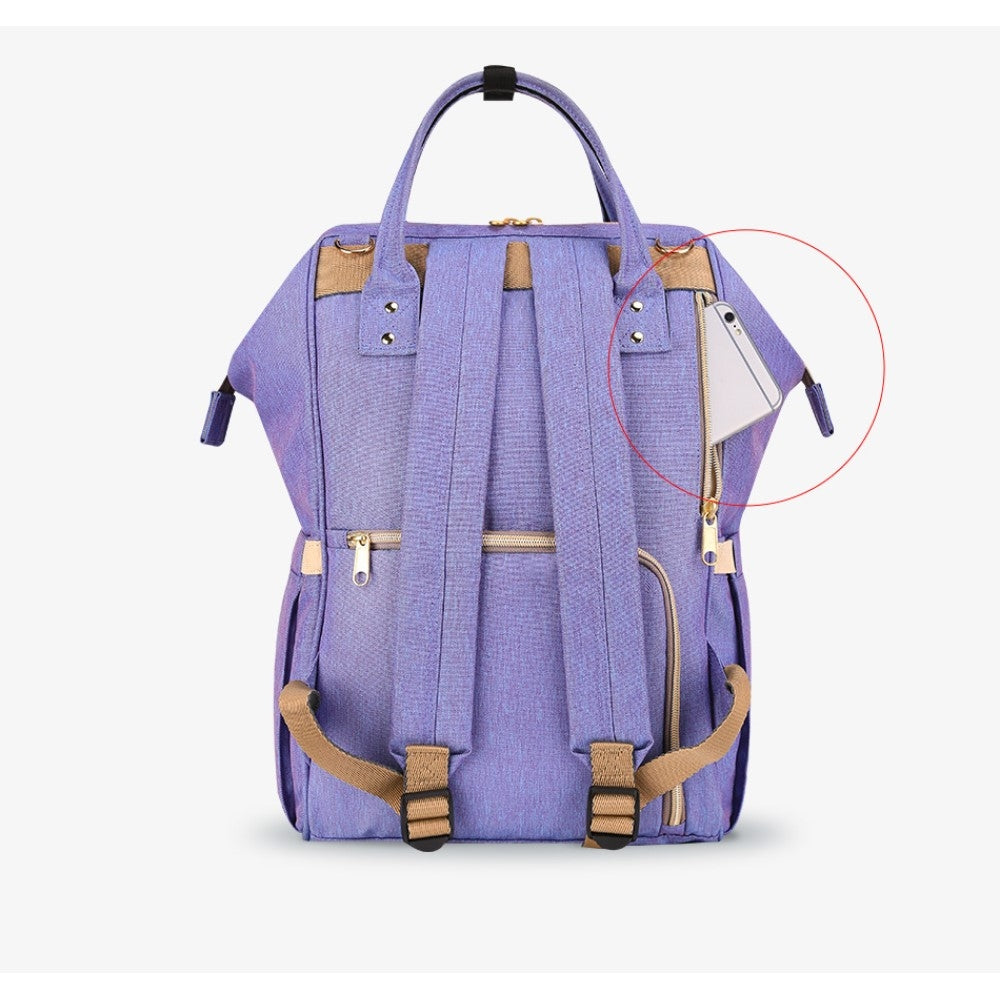SUNVENO Diaper Bag - Blue Purple