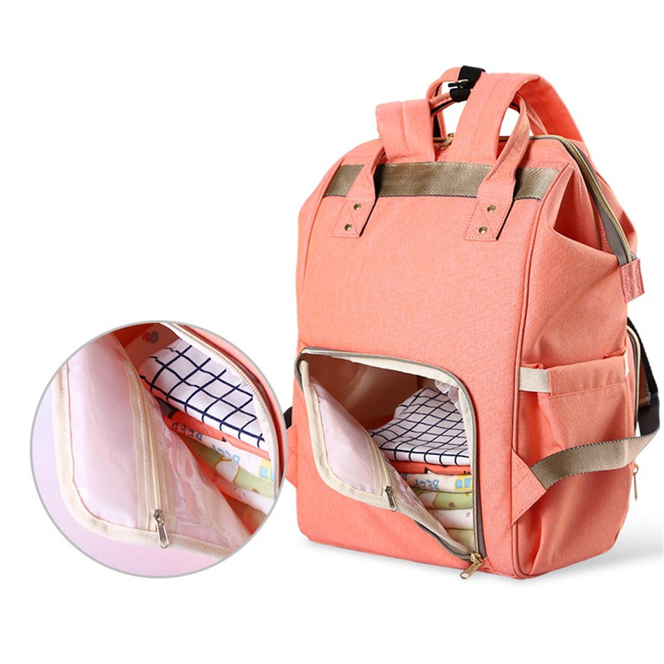 SUNVENO Diaper Bag - Peach