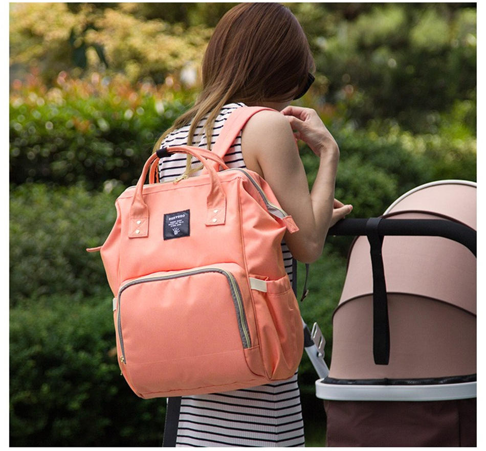 SUNVENO Diaper Bag - Peach
