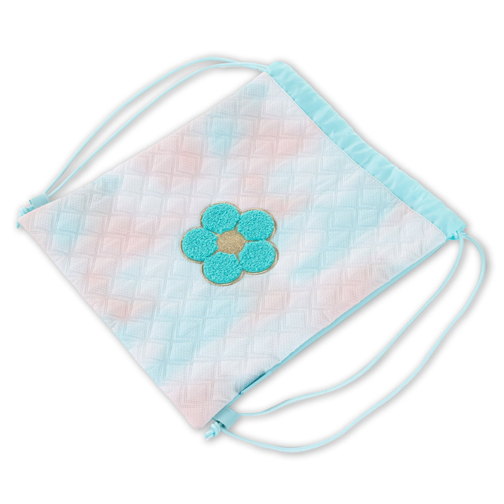 Eazy Kids Drawstring Bag - Daisy Flower Green