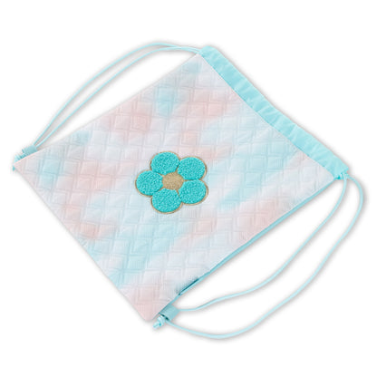 Eazy Kids Drawstring Bag - Daisy Flower Green