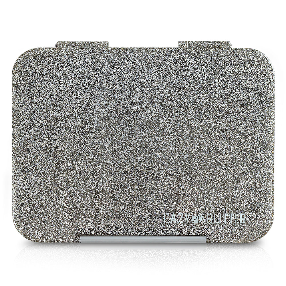 Eazy Kids 6 & 4 Convertible Bento Lunch Box - Glitter Ivory
