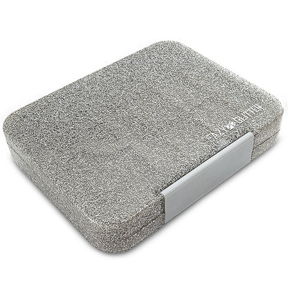 Eazy Kids 6 & 4 Convertible Bento Lunch Box - Glitter Ivory
