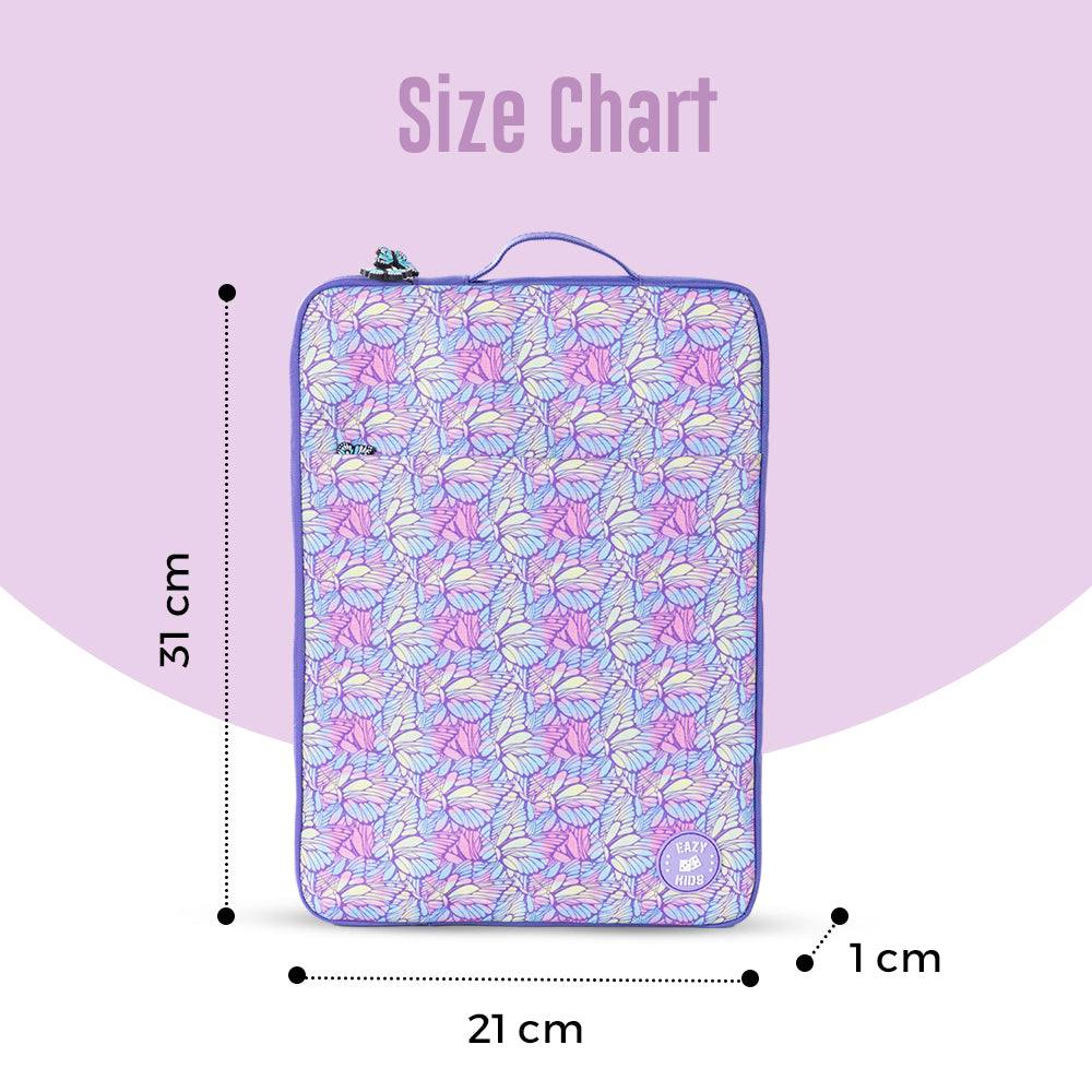 Eazy Kids Laptop/Tablet Sleeve - Butterfly Purple