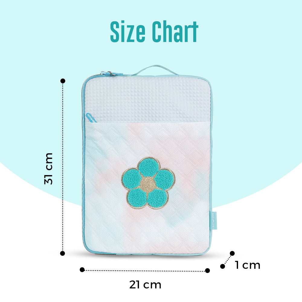 EAZY KIDS Laptop/Tablet Sleeve - Daisy Flower Green