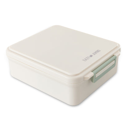 Eazy Kids Jumbo Bento Lunch Box w/Thermos & Dip Jar- Ivory