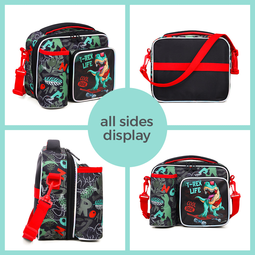 EAZY KIDS Bottle/Lunch Bag Dinosaur - Green