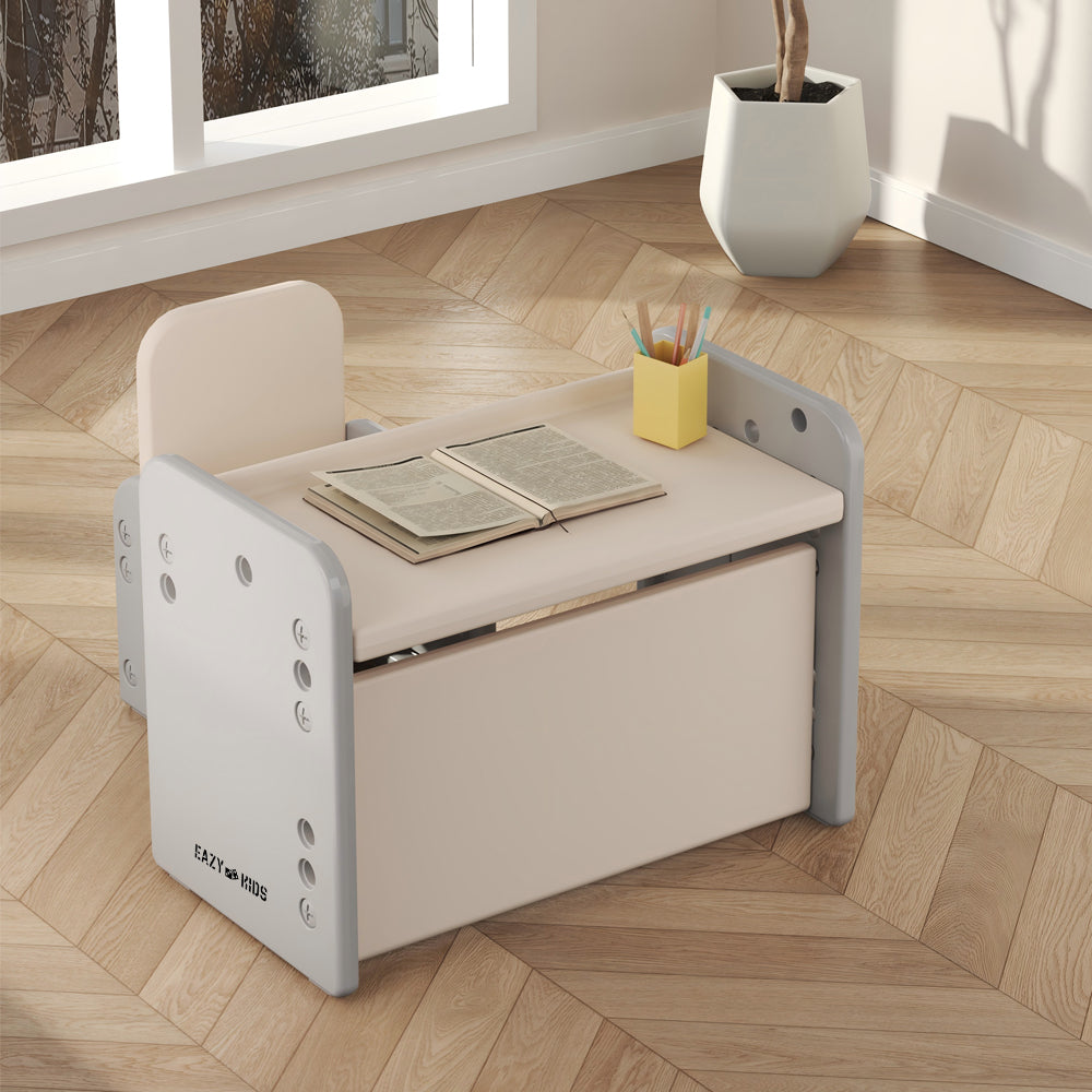 Eazy Kids Adjustable Angle Table and Chair Set - Grey