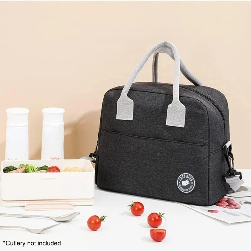 EAZY KIDS Insulated Lunch Bag - Black