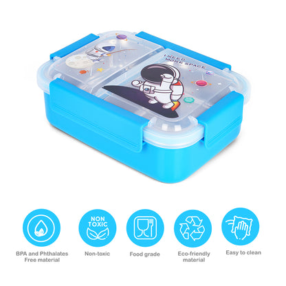 EAZY KIDS Lunch Box Astronaut - Blue