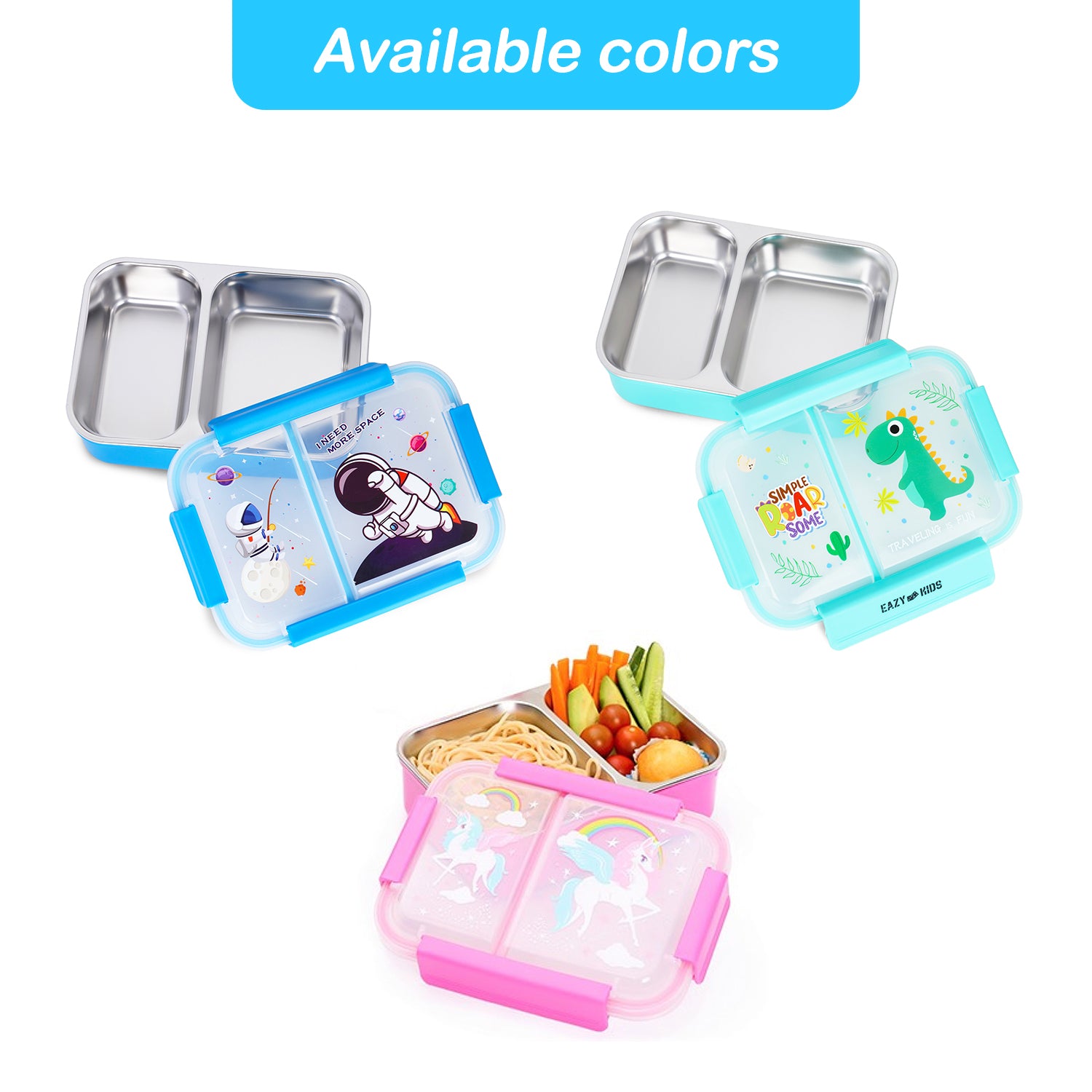 EAZY KIDS Lunch Box Astronaut - Blue