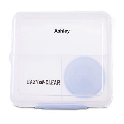 Eazy Kids Personalized All in One Lunch & Sandwich Box with Food Jar 1780ml ‚Äì Leakproof 4-Compartment Lunch Box for Kids, Grey