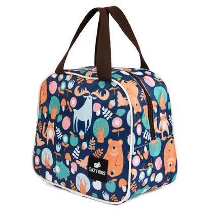EAZY KIDS Panda Lunch Bag - Blue