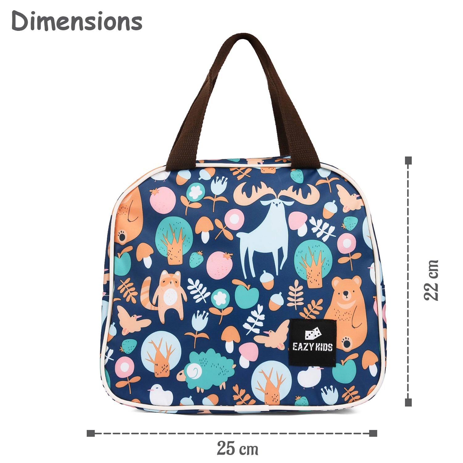 EAZY KIDS Panda Lunch Bag - Blue