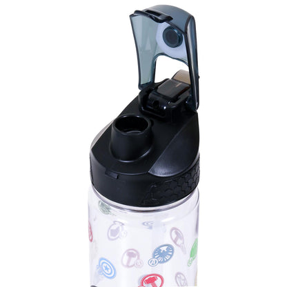 Marvel Avengers Assemble 2 - In - 1 Tritan Water Bottle - Black (650ml)