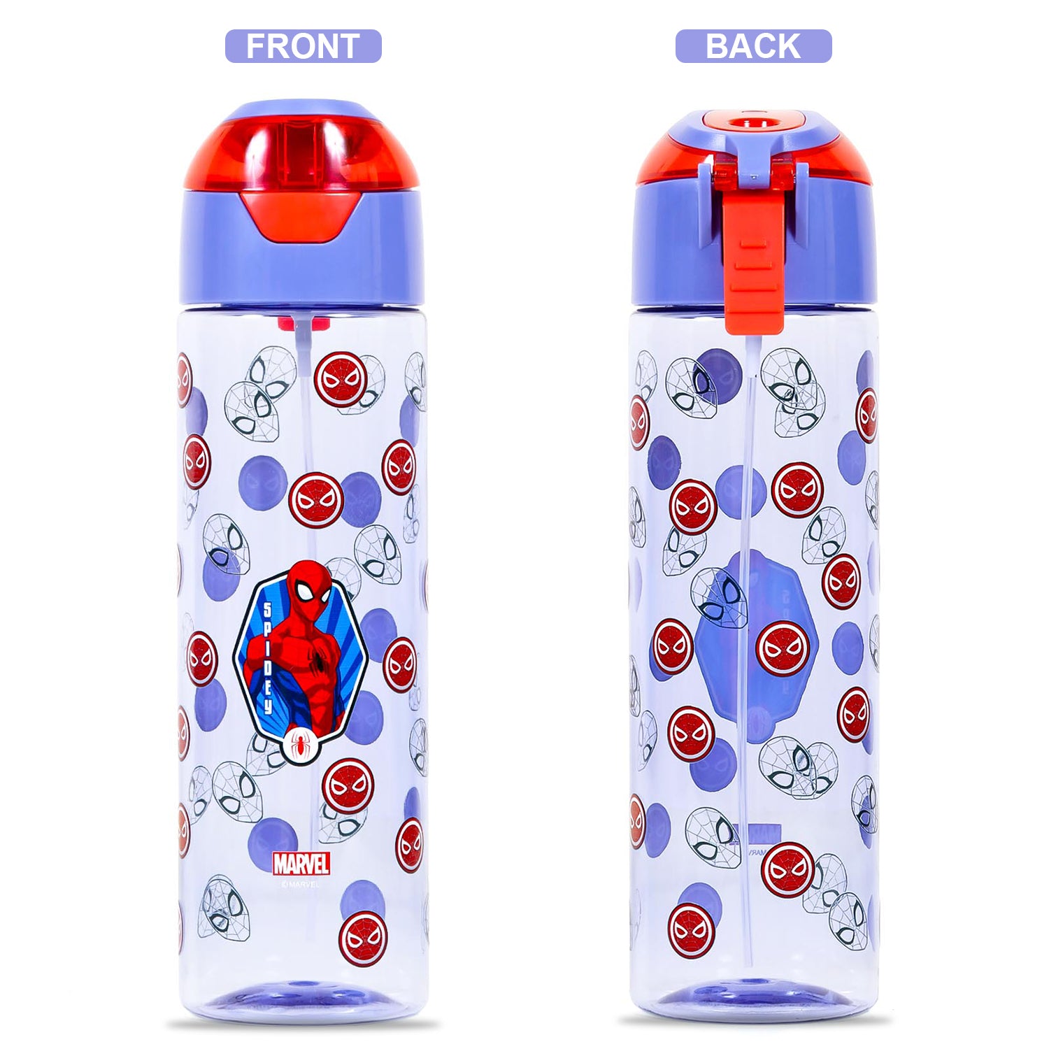 Marvel Spider - Man Tritan Water Bottle w/Spray - Blue (750ml)