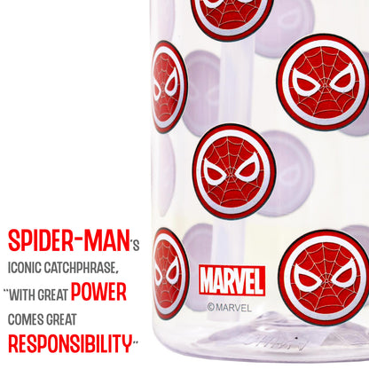 Marvel Spider - Man Tritan Water Bottle w/Carry handle - Black Red(420ml)