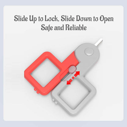 EAZY KIDS 6 in 1 Baby Nail Care Set w/Nail Clipper, Scissor, Nail Filers, Ear Cleaning Spoon and Tweezer - Manicure and Pedicure Kit for Newborns, Infants, Children - Red