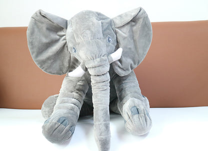 وسادة إيزي كيدز القطيفة متوسطة الحجم باللون الرمادي