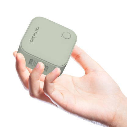 Eazy Kids Mini Label Maker Printer with 180 Labels Roll, Smart App Control for Home, Office, School - Green